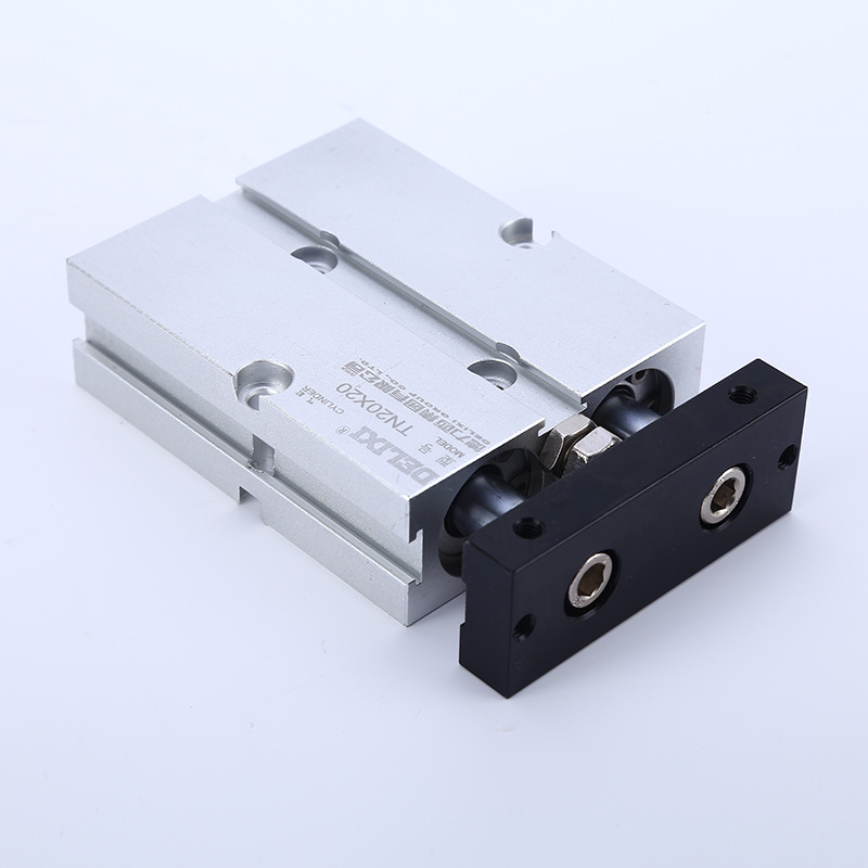 德力西气动 双轴气缸tn20x20 50 100 200 双轴双杆气缸 双缸气缸