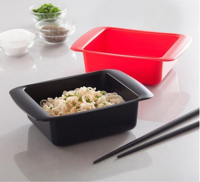 创意面条盒 中式纯色方形不锈钢面条盒 环保简易方便面盒