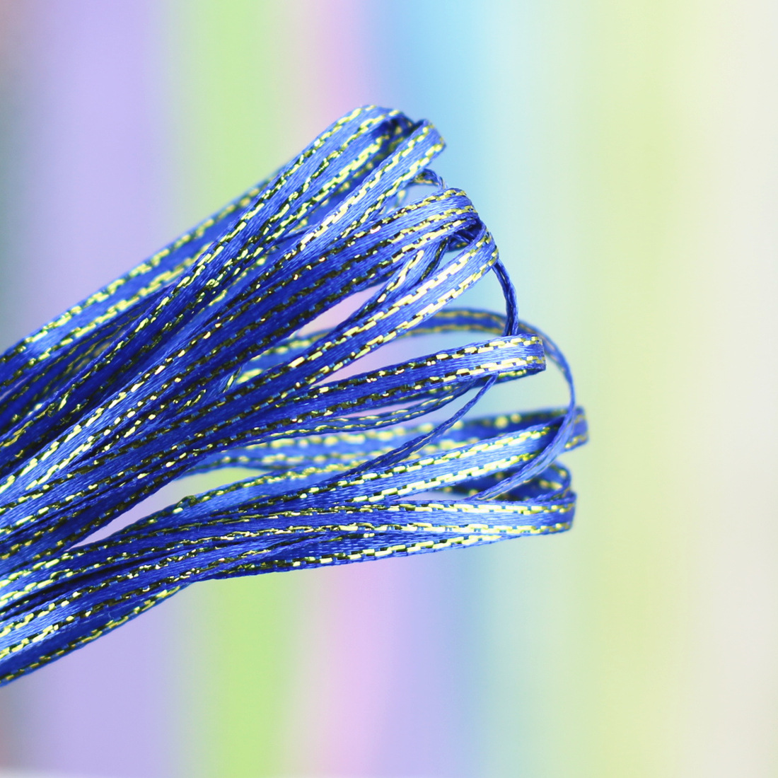 金边银边缎带3mm 礼盒包装扎带书签丝带 细绸带织带 现货供应