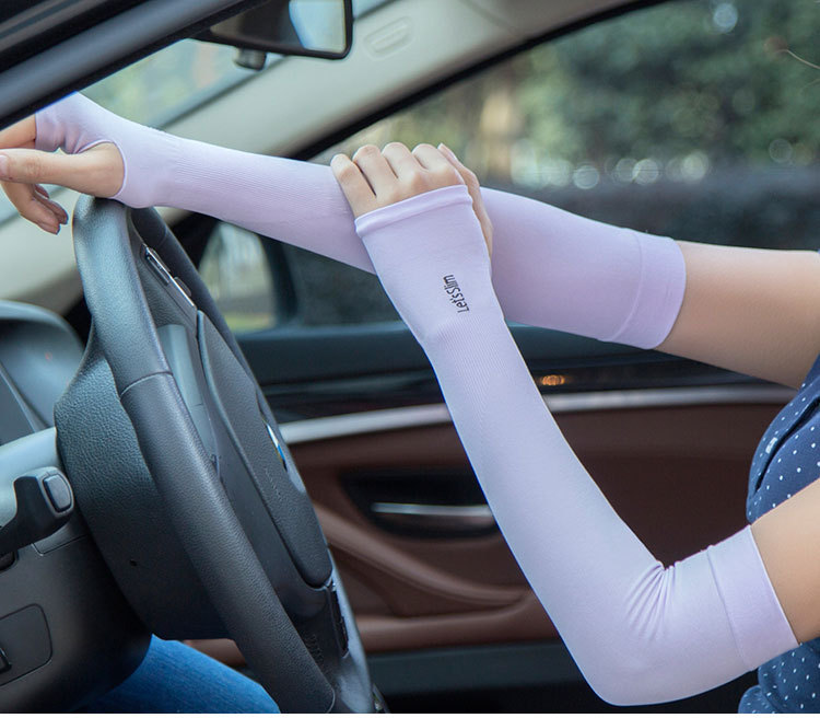 韩国冰丝袖套防晒冰袖户外开车骑车防紫外线