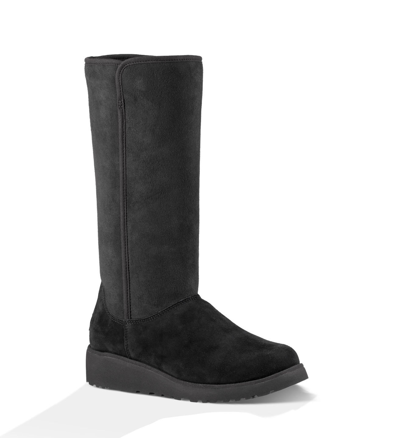 秋冬新款皮毛一体雪地靴女长靴2016坡跟