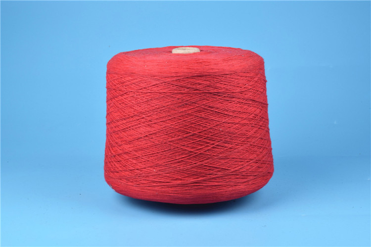 厂家直销 大量供应纱线批发大红色化纤纱 质量保证价格优惠