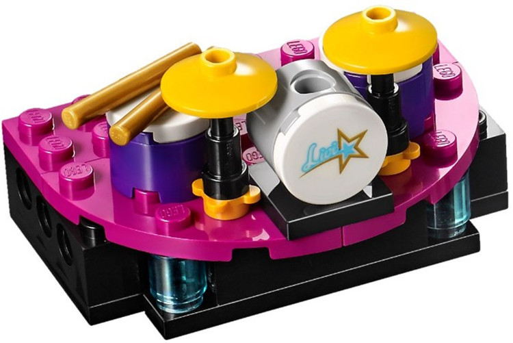 博乐10406女孩积木friends系列大歌星演出舞台41105拼插益智玩具