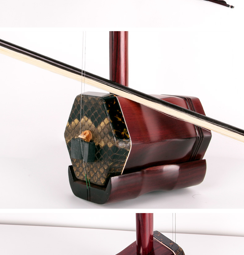 大师私人定制专业演奏级收藏六角二胡精选小叶紫檀木送精美盒子