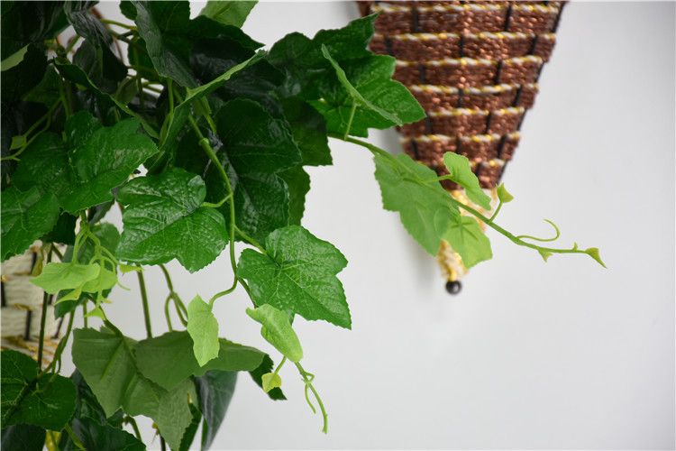 高仿真过胶葡萄藤常青藤蔓加须葡萄藤叶子藤条葡萄架装饰