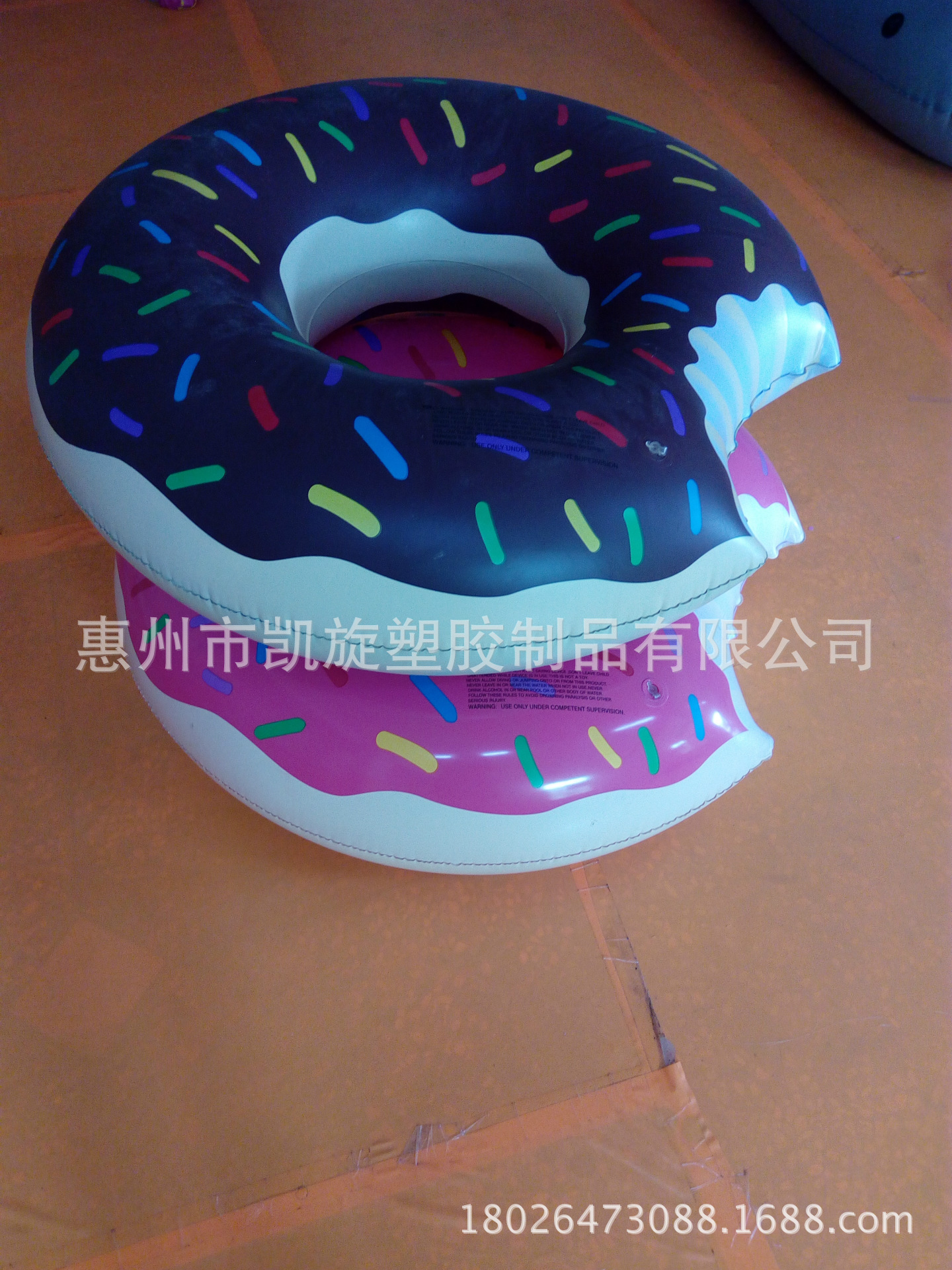 现货供应美国正品充气甜甜圈 充气甜甜游泳圈