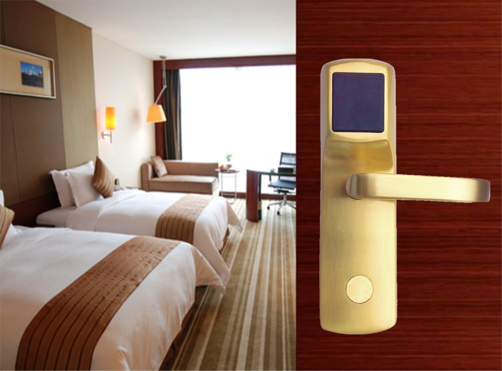 伟创纯铜酒店智能电子锁感应刷卡ic卡锁 公寓 宾馆 感应门锁