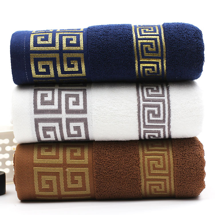 Factory Wholesale Foreign Trade Bath Towel Extra Thick Cotton Strand Yarn Gammadia Broken Plain Gift Covers Cross-Border