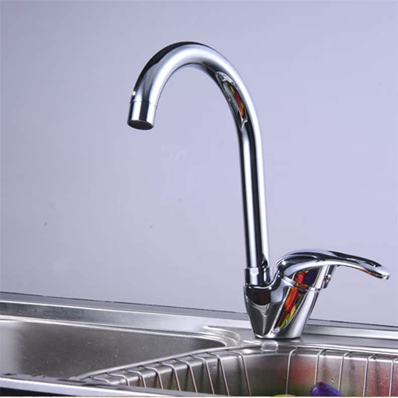 【厂商直供】厨房水龙头水槽菜盆冷热水龙头坐式旋转元宝水龙头