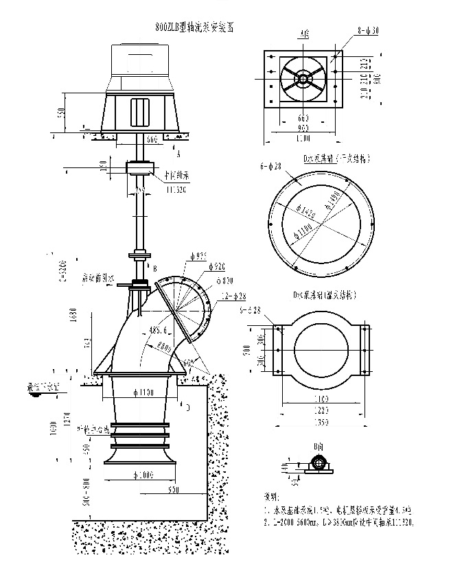 广东zlb立式轴流泵350zlb-100
