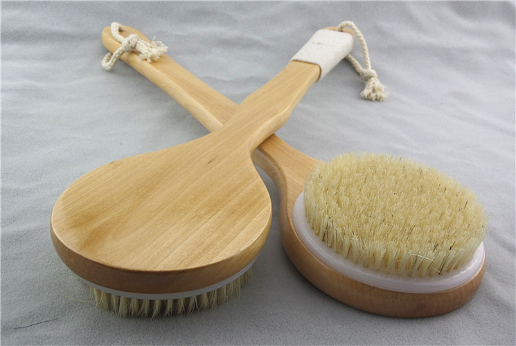 巨无霸整柄猪鬃洗澡刷 猪鬃浴刷 按摩刷 沐浴刷 搓背刷 通经络刷