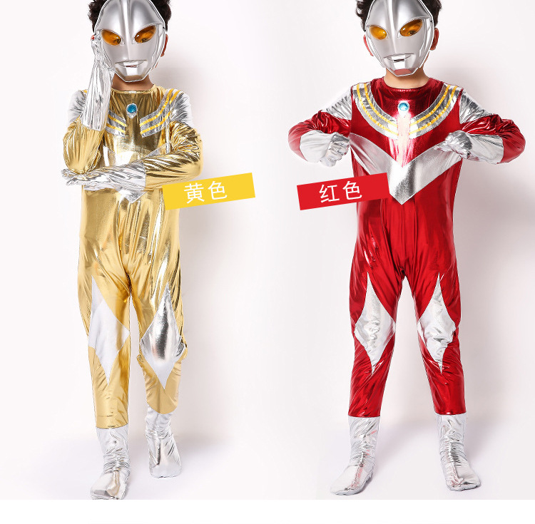 儿童奥特曼衣服动漫cosplay服男迪迦奥特曼服装奥特曼舞台演出服