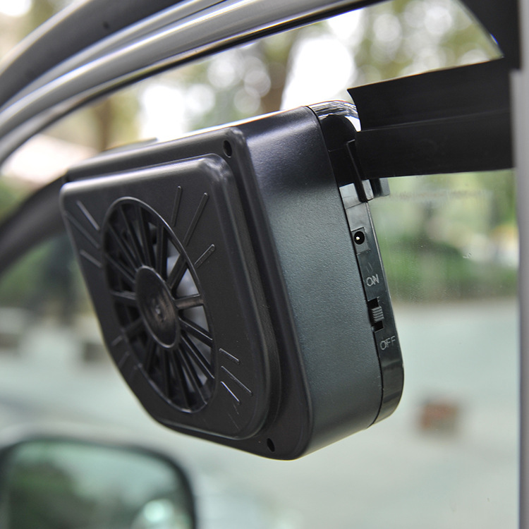 太阳能双板汽车风扇 节能车用风扇循环车内空气 汽车用品诚招代理