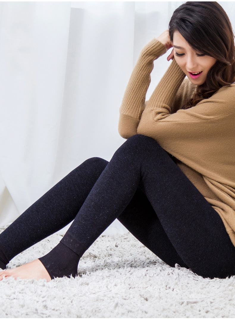 厂家直销女士保暖裤 2016新款蓝色妖姬