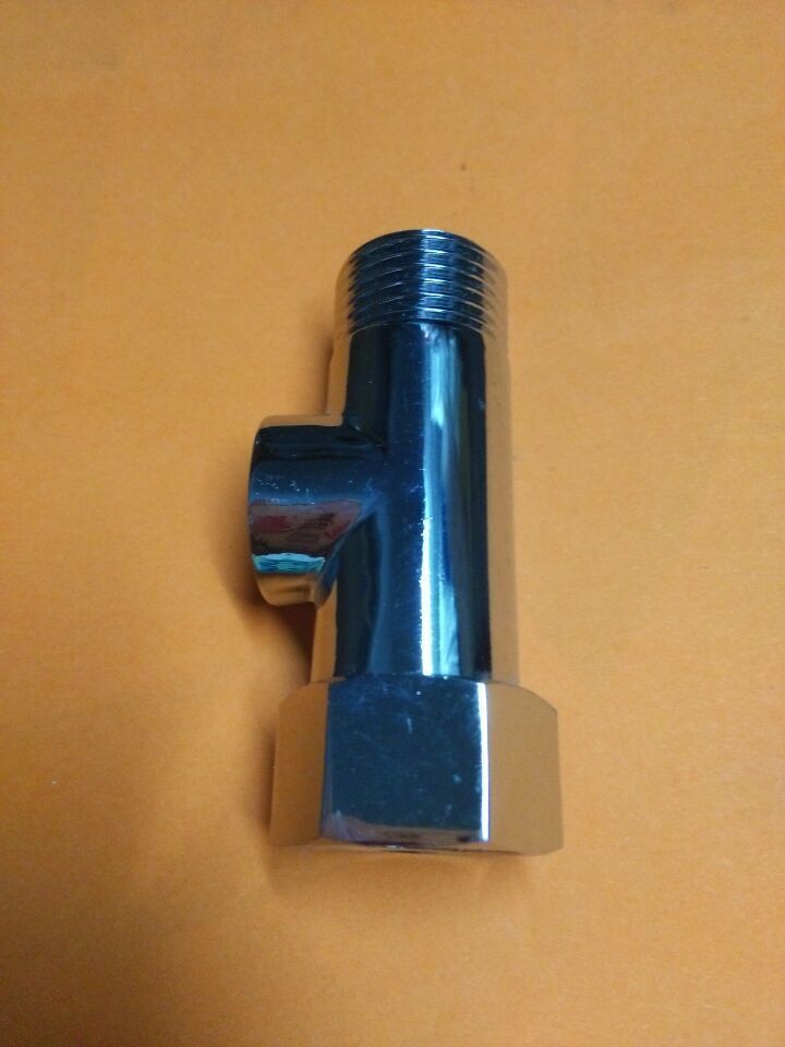 加厚带活接铜直饮净水器进水三通快接头4分转2分水龙头净水机配件