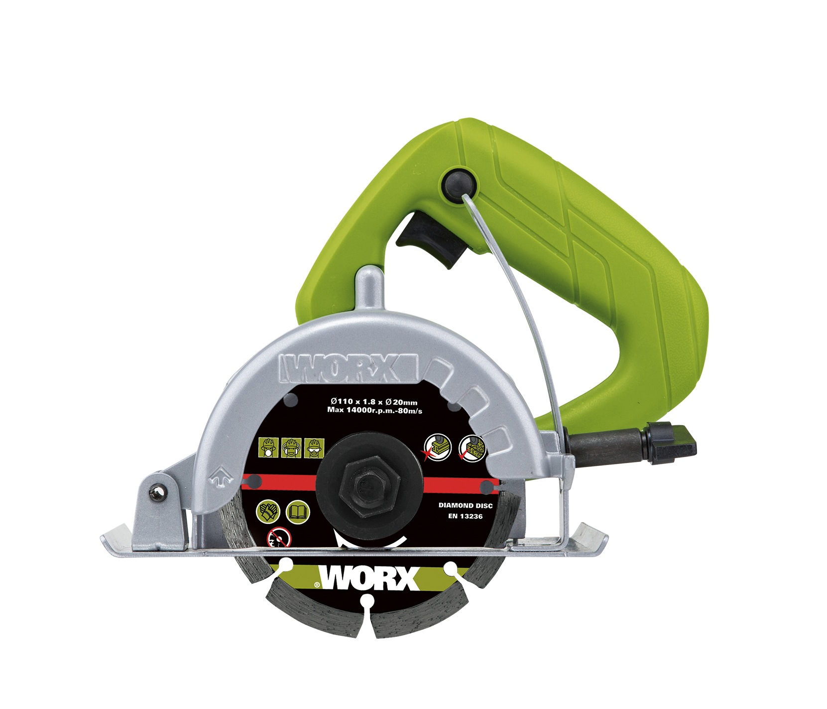 威克士110毫米 1250瓦云石机 大功率石材切割机