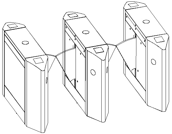 广东智能翼闸制造商 企业门禁考勤一卡通系统 闸机