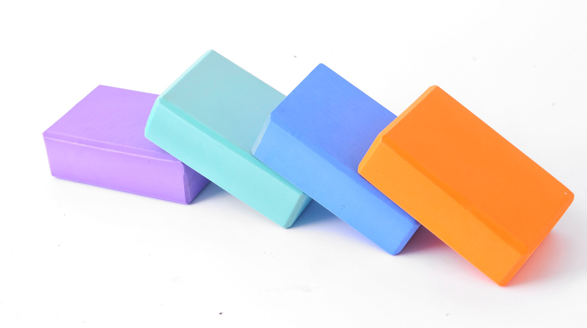 纯色eva瑜伽砖批发初学者辅助瑜伽砖健身砖无味无毒特价瑜伽砖