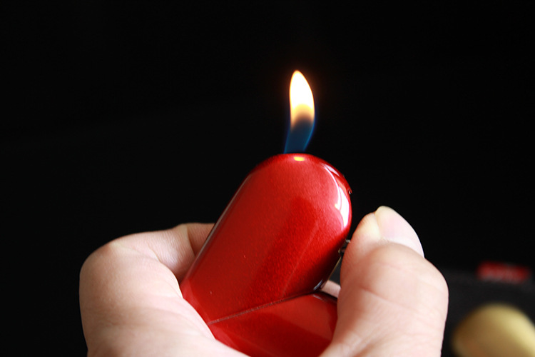 创意099旋转爱心充气打火机个性情侣生日礼物专属定制打火机批发