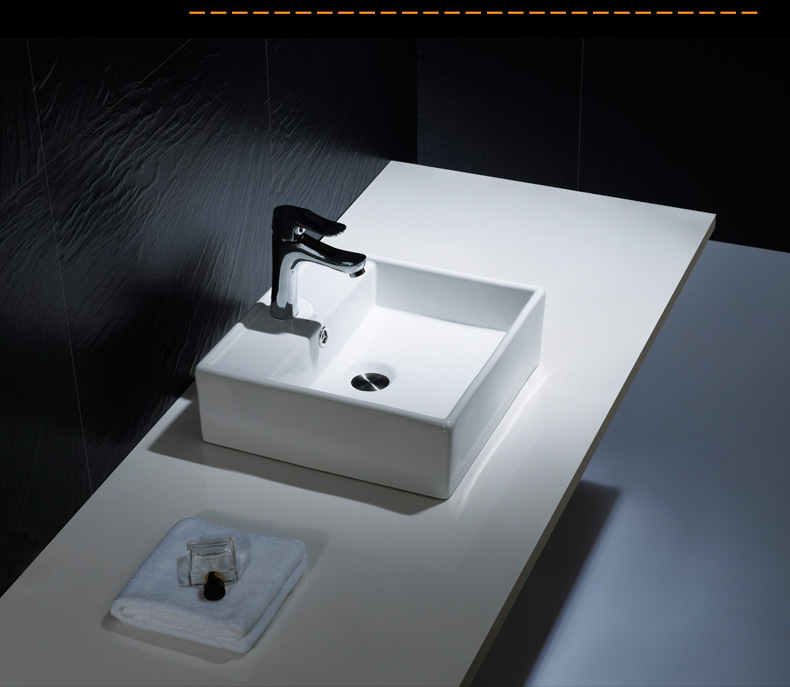 蒙娜丽莎n404 卫浴 方形艺术盆 洗脸盆 洗手盆 洗面盆 台上盆陶瓷