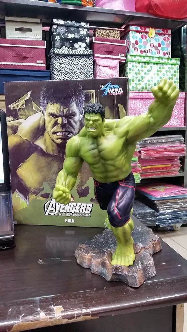 飞鸿动漫   复仇者联盟2  2代10寸绿巨人 举拳版 盒装手办模型