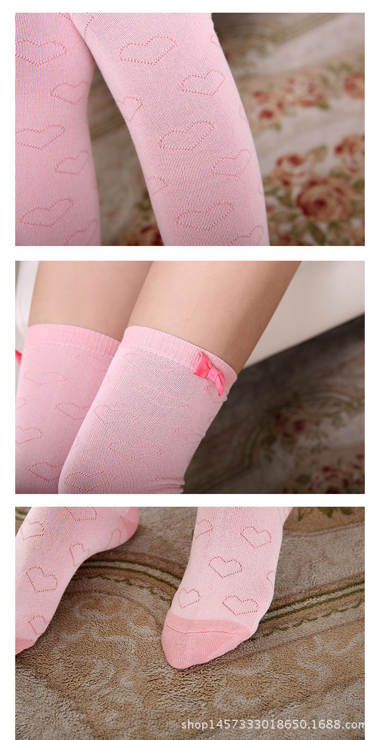 高筒长袜子 货号:wt416 品牌:花潮花汐 产地:金华 颜色:黑,白,粉色