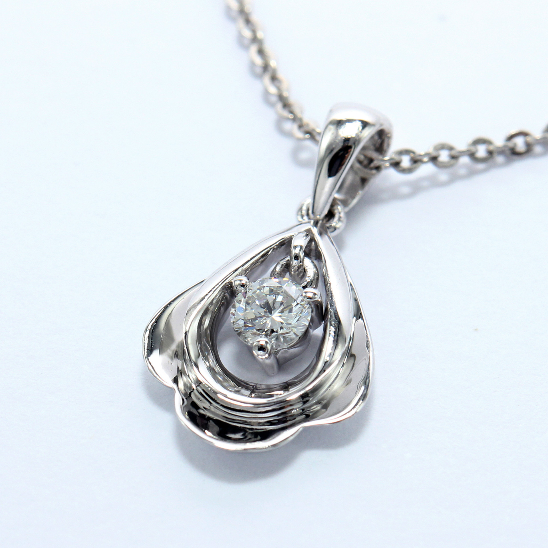 up link pt905铂金天然钻石奢华吊坠 支持一件首饰发货加工定制