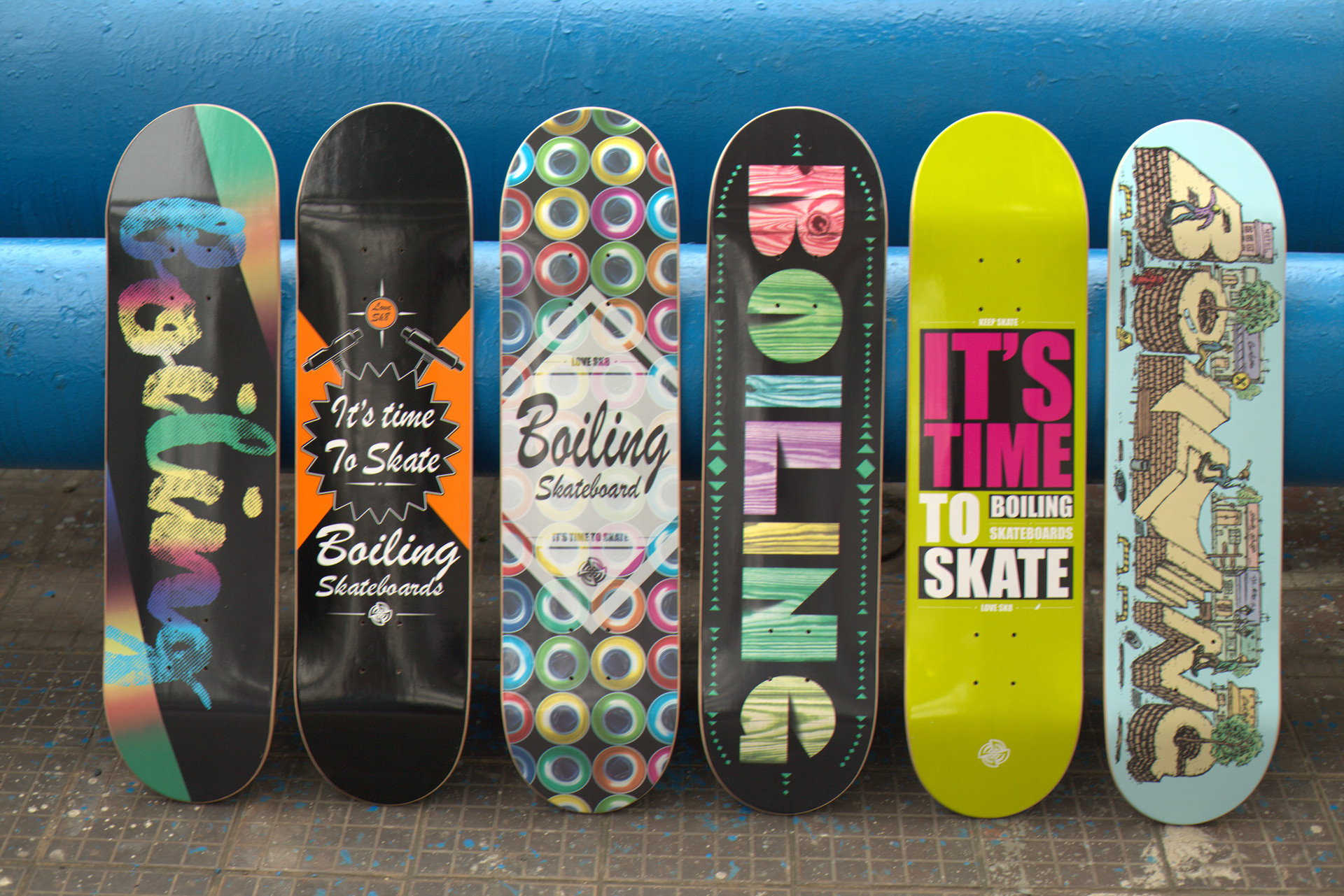 沸点boiling滑板 专业滑板 成人滑板 初级系列 七彩木纹