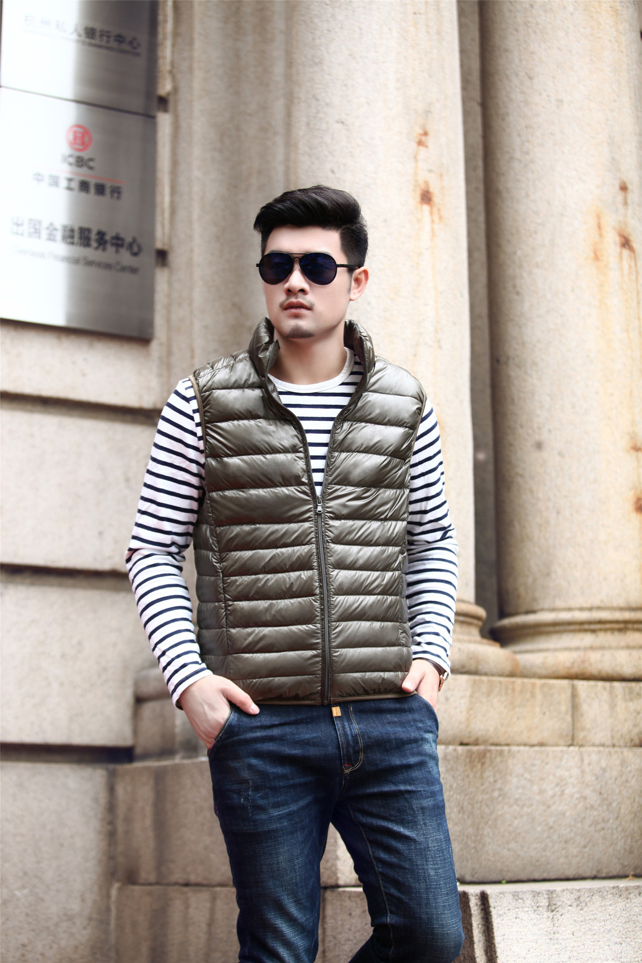 2016男式轻薄羽绒马甲男背心男装轻薄款