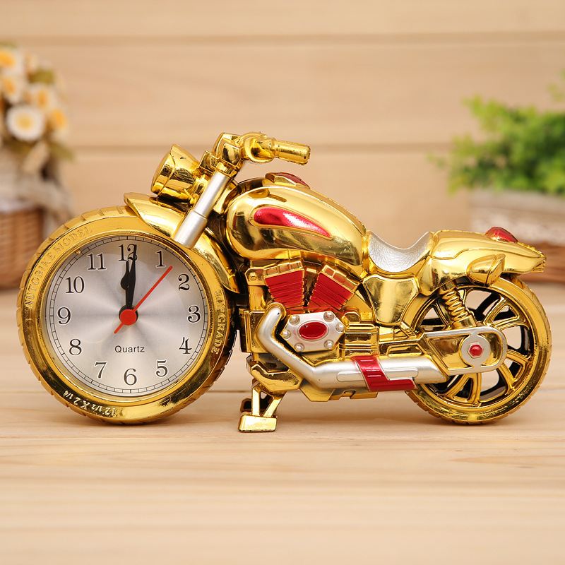 Factory Wholesale Alarm Clock Creative Retro Alarm Clock Student Gift Alarm Clock Motorcycle Model Alarm Clock