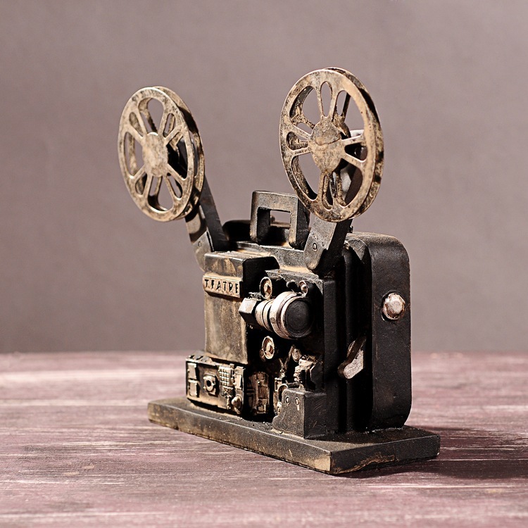 复古怀旧老式放映机模型大号摄影道具橱窗陈列摆设做旧风格工艺品