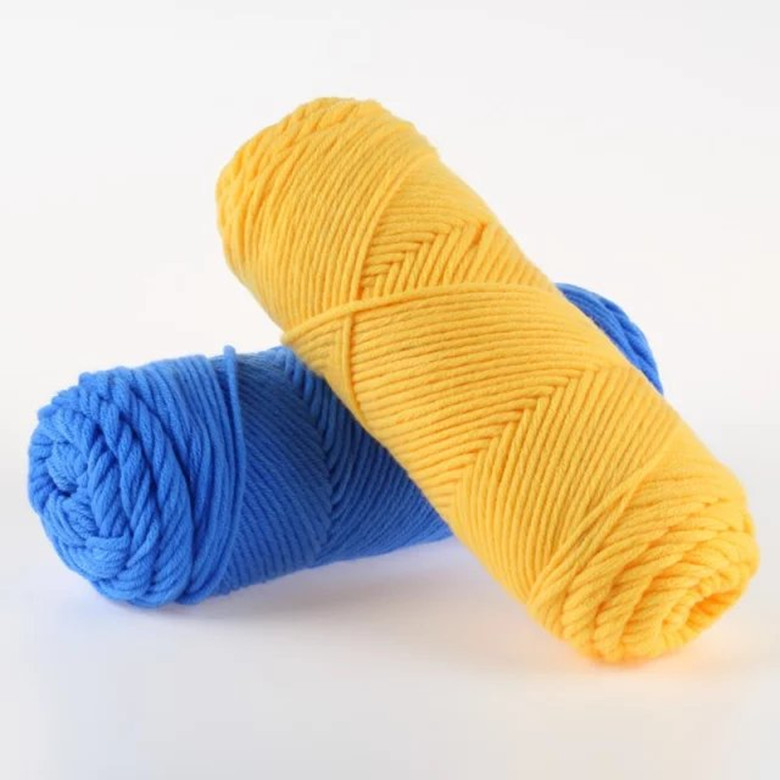 8股情人棉毛线粗围巾线帽子线外套线戳戳绣手工艺品72色牛奶棉线