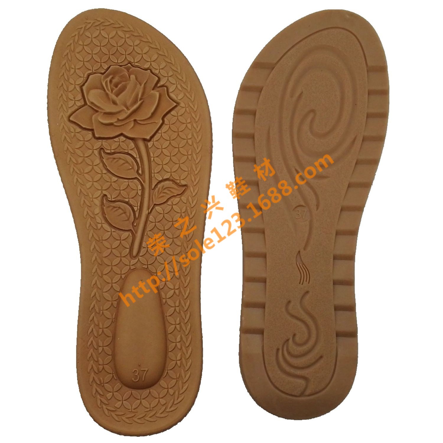 2016热销拖鞋鞋底 女士凉拖鞋eva中底 玫瑰花中底脚床