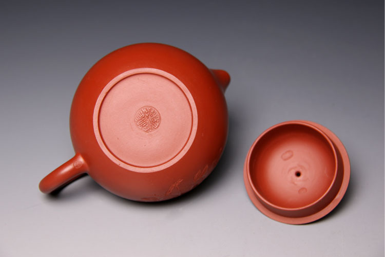 初心紫砂宜兴紫砂壶名家卢伟萍**全手工原矿优质大红袍牡丹西.