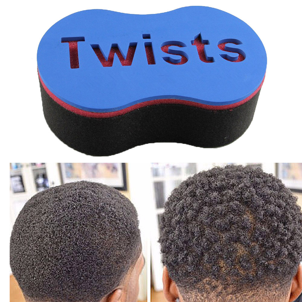跨境专供curly hair twist sponge 八字形黑人卷发海绵 卷发神器