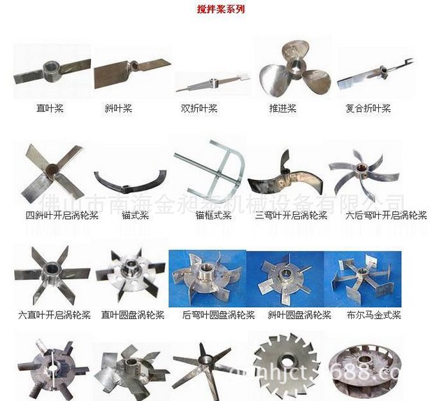 小洪为您简述:不锈钢搅拌桨系列