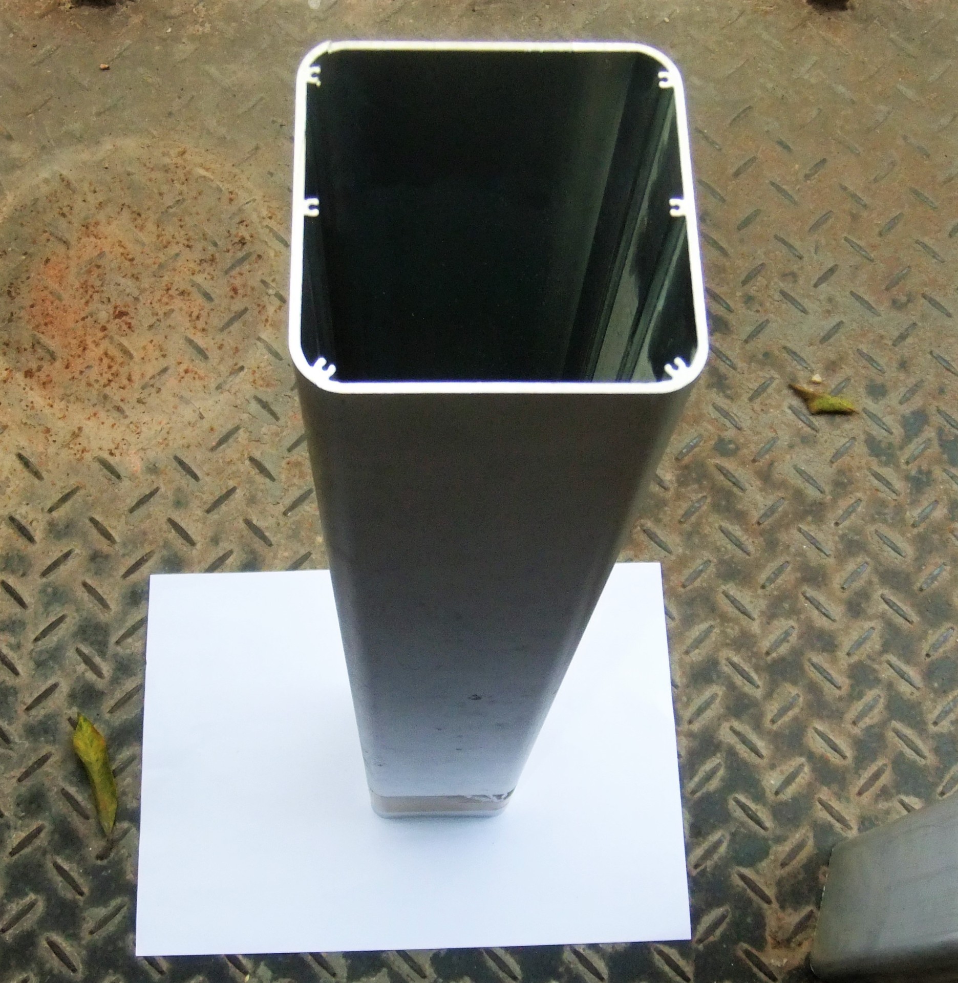 三节魔方镜面铝合金移动电源套料