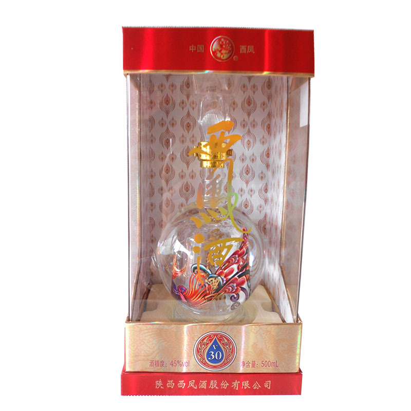 陕西名酒西凤酒v30 45度500ml盒装凤香型婚宴商务白酒 特价