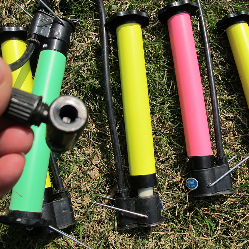 批发家用打气筒 迷你彩色便携式小篮球充气手抽打气筒 厂家直销