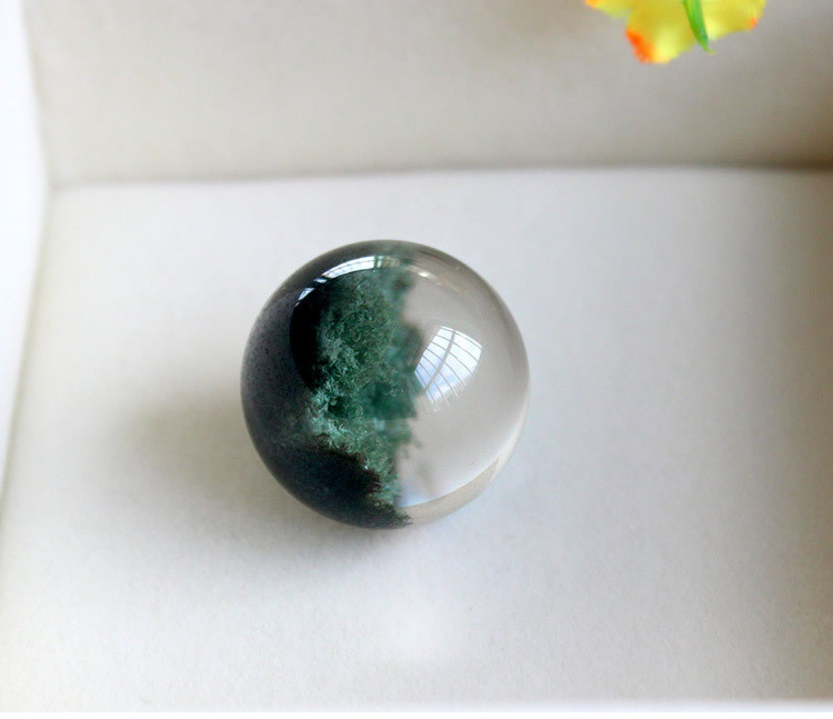 异像绿幽灵聚宝盆男女吊坠单珠珠子配珠项坠