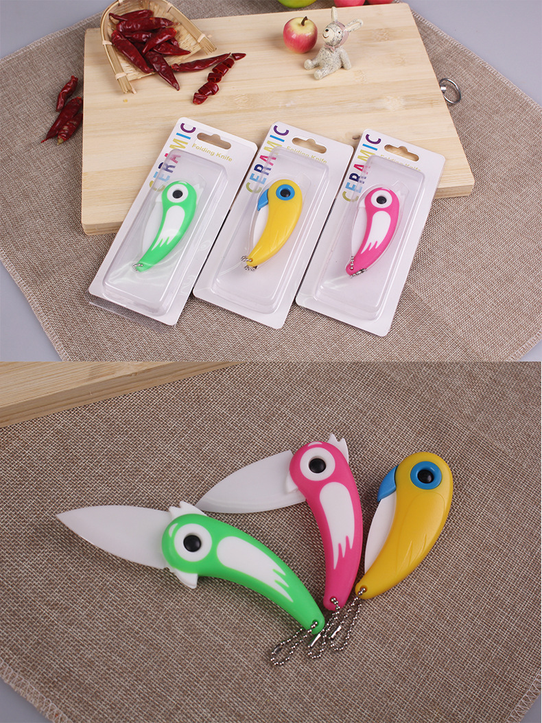 小折叠刀 陶瓷折叠刀 小鸟刀 陶瓷刀片 折叠陶瓷刀定制