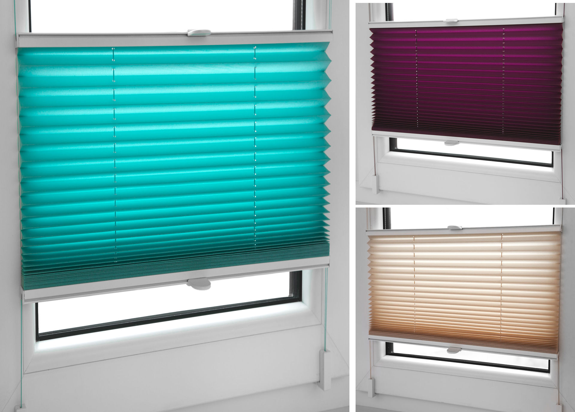 窗帘批发供应出口2.5cm百折帘 拉绳百