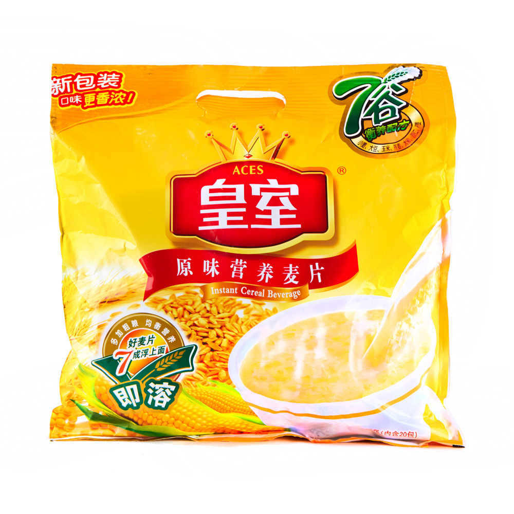 皇室原味营养麦片燕麦片早餐冲饮麦片即食麦片600克内20小袋