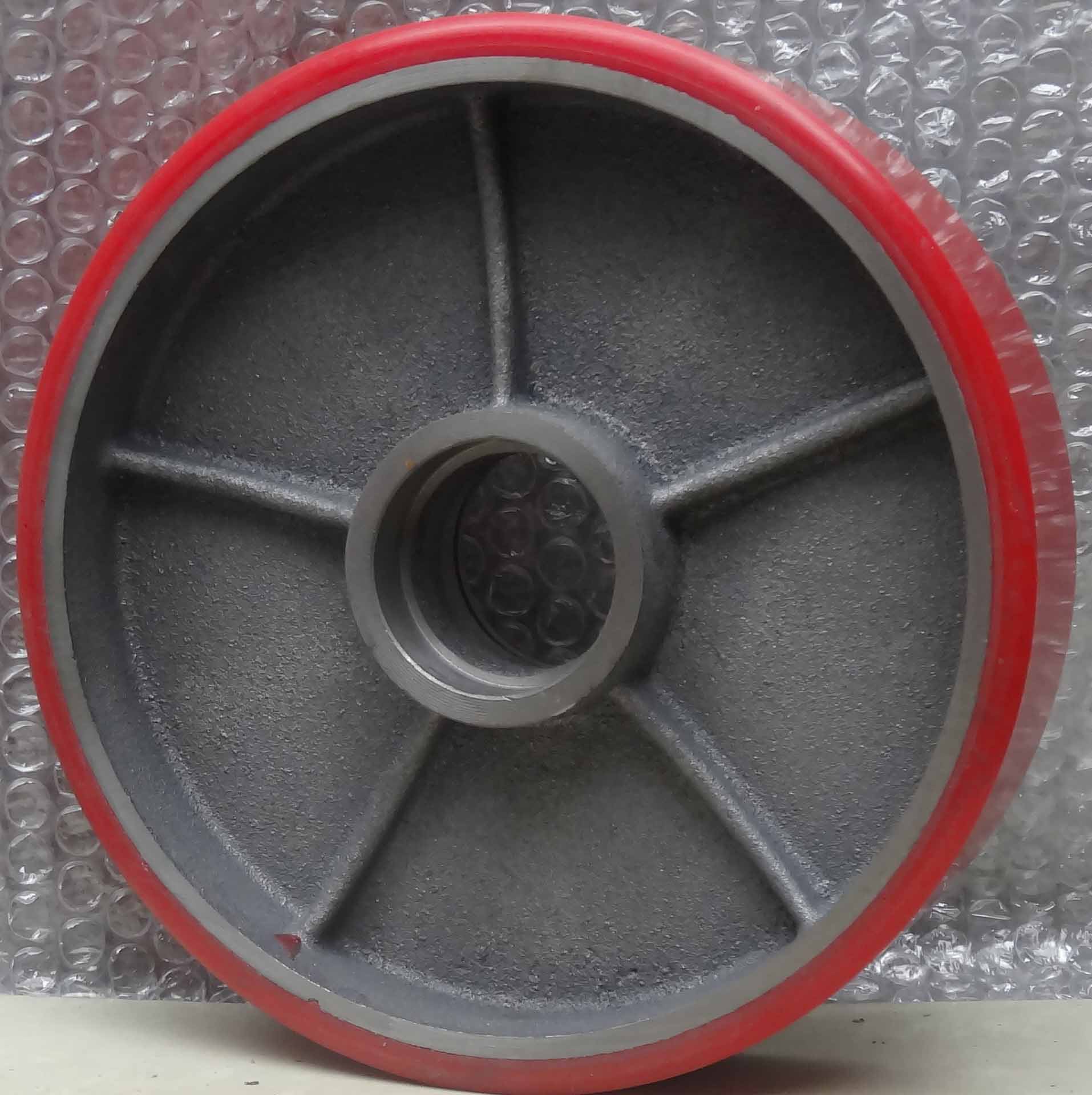 聚胺脂pu叉车轮 手动搬运车配件 诺力蚁霸拖车大后轮