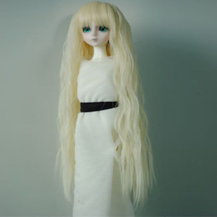 bjd芭比娃娃假头发化纤丝动漫sd公仔发头套来图来样宝石之国