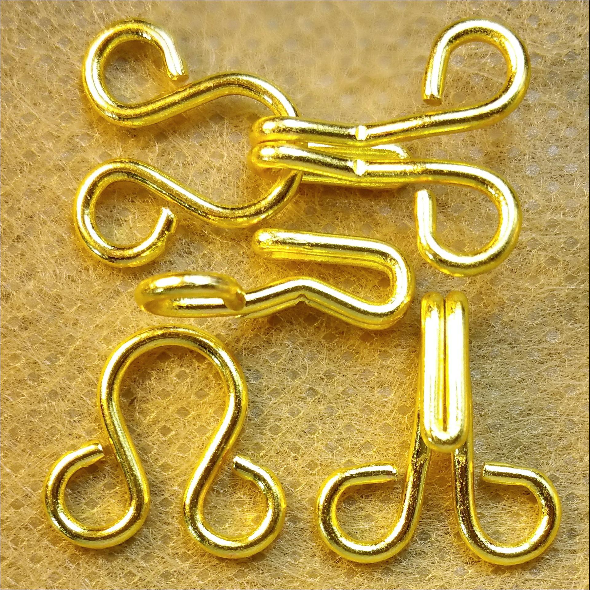 现货供应日本领钩3#日本风纪扣服装辅料暗扣钩扣金属对扣厂家直销