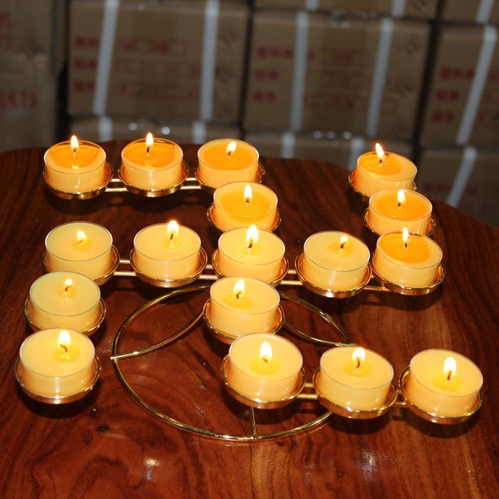 宗教法物法器 卍字17碟酥油灯架 佛教用品