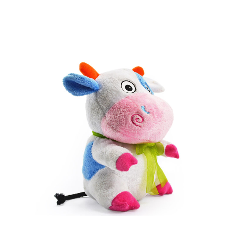 厂家定制生产毛绒玩具牛超萌的小奶牛牛气十足牛年吉祥物