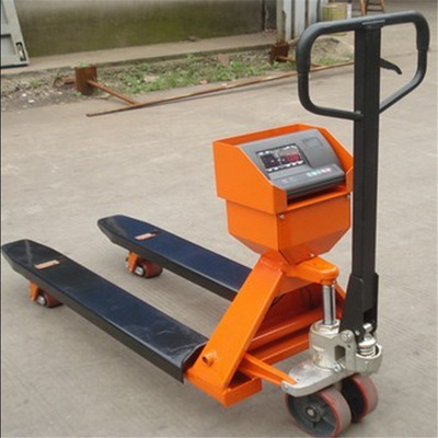 5t带打印叉车磅秤 3吨叉车磅升降式地牛称 称重搬运秤