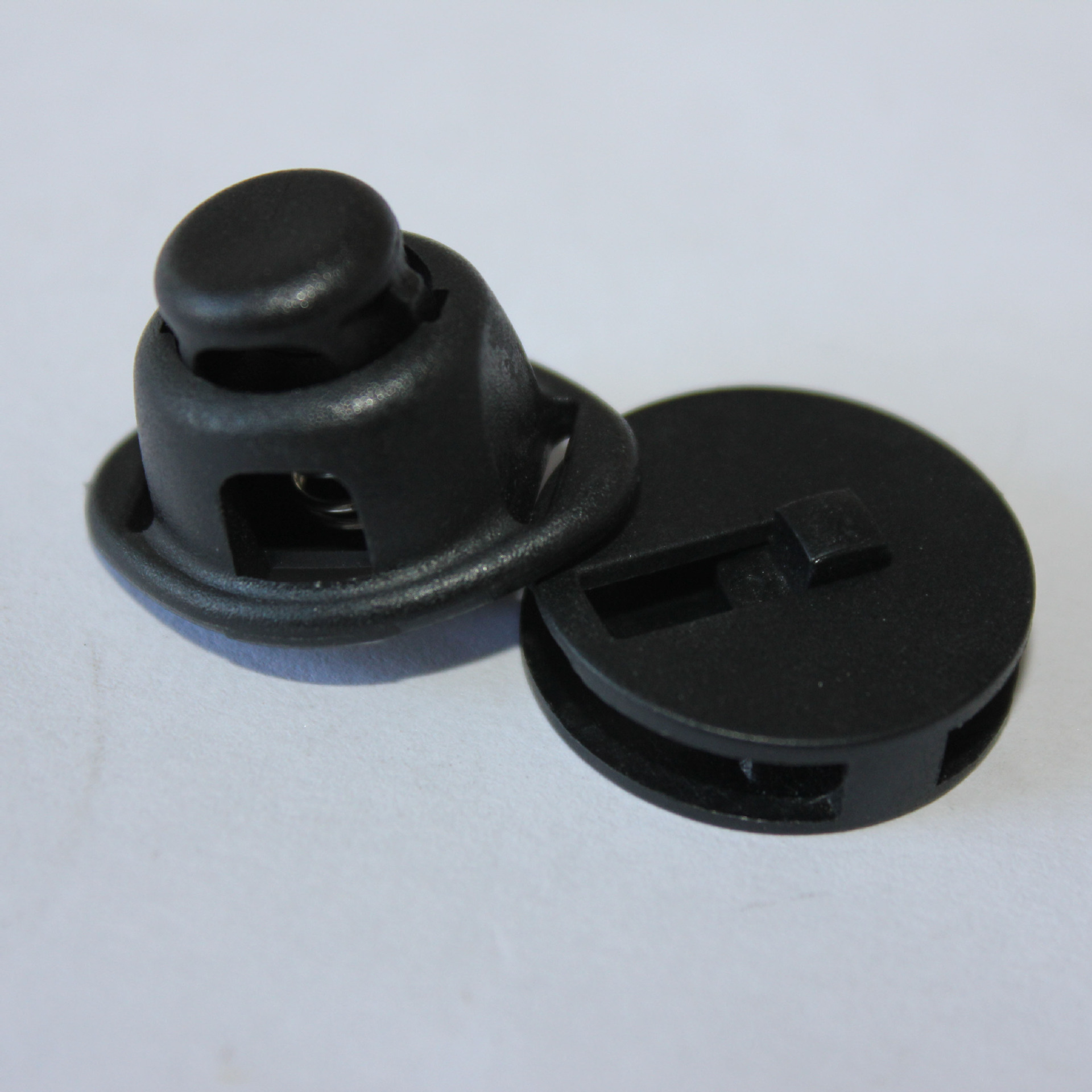 厂家供应绳扣 塑料松紧调节扣 双孔绳锁